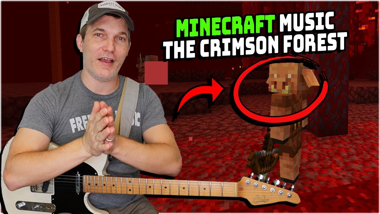 “Rubedo” - Minecraft Crimson Forest Nether Music | Guitar Lesson