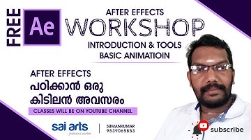 After Effects CC Tutorials In Malayalam   Part-01 #  Introduction & Tools Basic Animation