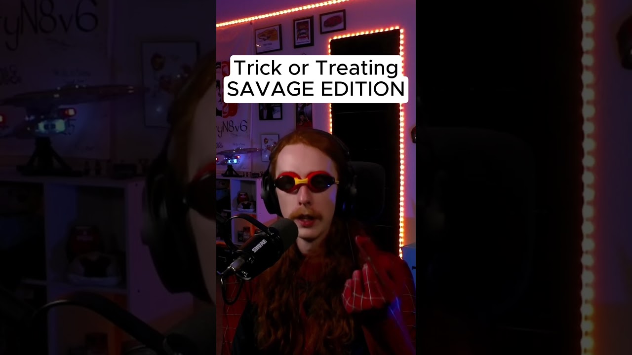 Savage trick or treat story  #twitch #funny #halloween #trickortreat