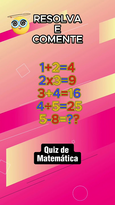 QUIZ MATEMÁTICO! #matematica #matematicas #matematicastiktok #quiz #qu