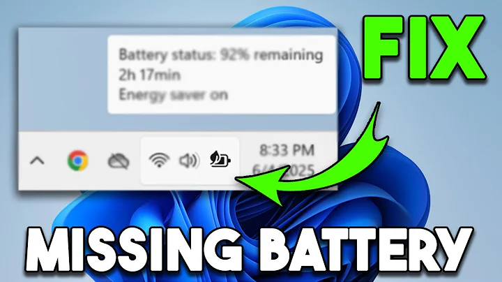 How to FIX Battery Icon is Missing from Taskbar on Windows 11 (Easy Guide)