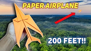 Paper Plane 200 Feet : how to make a paper airplane that flies far