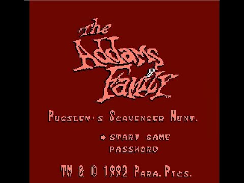 Полное прохождение Семейка Аддамсов 2 (Addams Family, The   Pugsleyu0027s Scavenger Hunt) nes