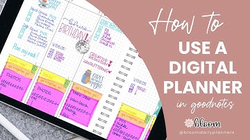 Tutorial: How to Use Your bloom Digital Planner & Stickers in GoodNotes