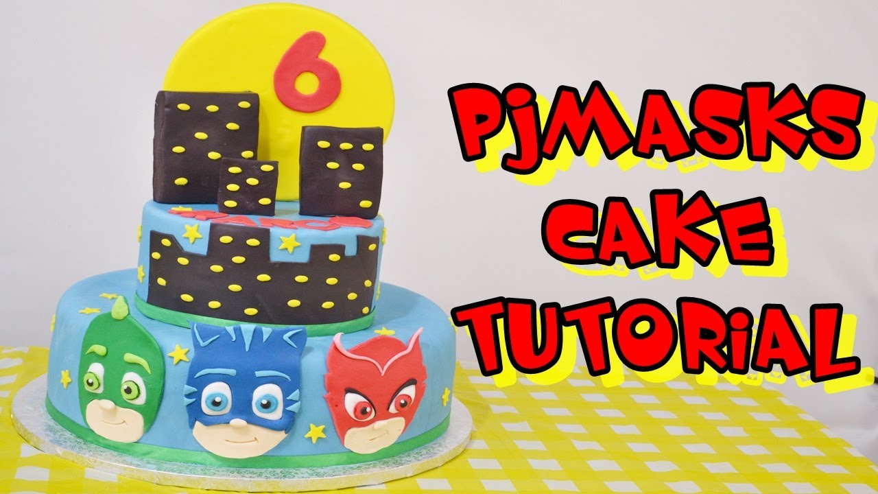 pjmasks cake tutorial fondant - torta super pigiamini in pasta di zucchero