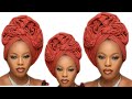 HOW TO TIE TRENDING RUFFLES GELE WITH SMALL ASO OKE