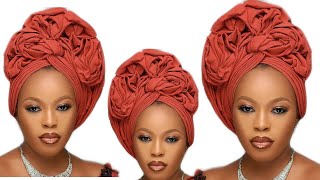 HOW TO TIE TRENDING RUFFLES GELE WITH SMALL ASO OKE