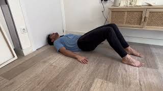 Hooklying hamstring bridge with 40 Reach
