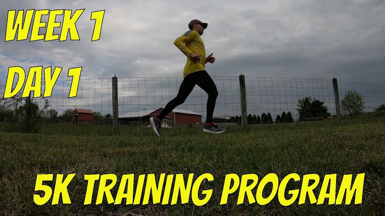 Training For a 5K Race - Week 1, Day 1 - ALSO How to Recover from a minor injury