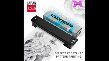 How to use OZER X Tattoo Thermal stencil  printer with Desktop and laptop
