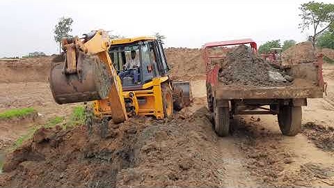 Mahindra Yuvo 415DI With Fully Loaded Soil By Jcb 3dx Ecoxcellence | All about Tractors and JCB #JCB