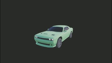 Low Poly Dodge Challenger (Free Model For Games). - FiberDesign