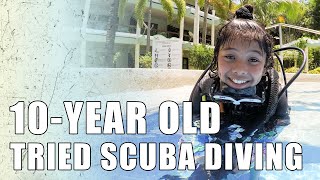My 10-year Old Cousin tried Scuba Diving (Camayan Divers, Subic Bay) | Vlog #11 | MayenTV