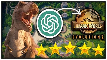 Can ChatGPT Create A 5 Star Park In JWE2? |  Jurassic World Evolution 2 Park Building Challenge!