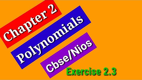 ☺Polynomials  बहुपद (Divide)/CBSE NCERT Solutions/ Class 10 - Part 2