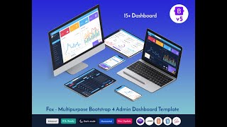 Celebrity Responsive Bootstrap Admin Dashboard with LTR Dark Theme  - Fox Profile