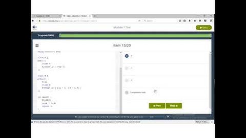 #cisco |cpa| c++ essential part 2:: modules 1 test answer