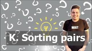 K. Sorting pairs