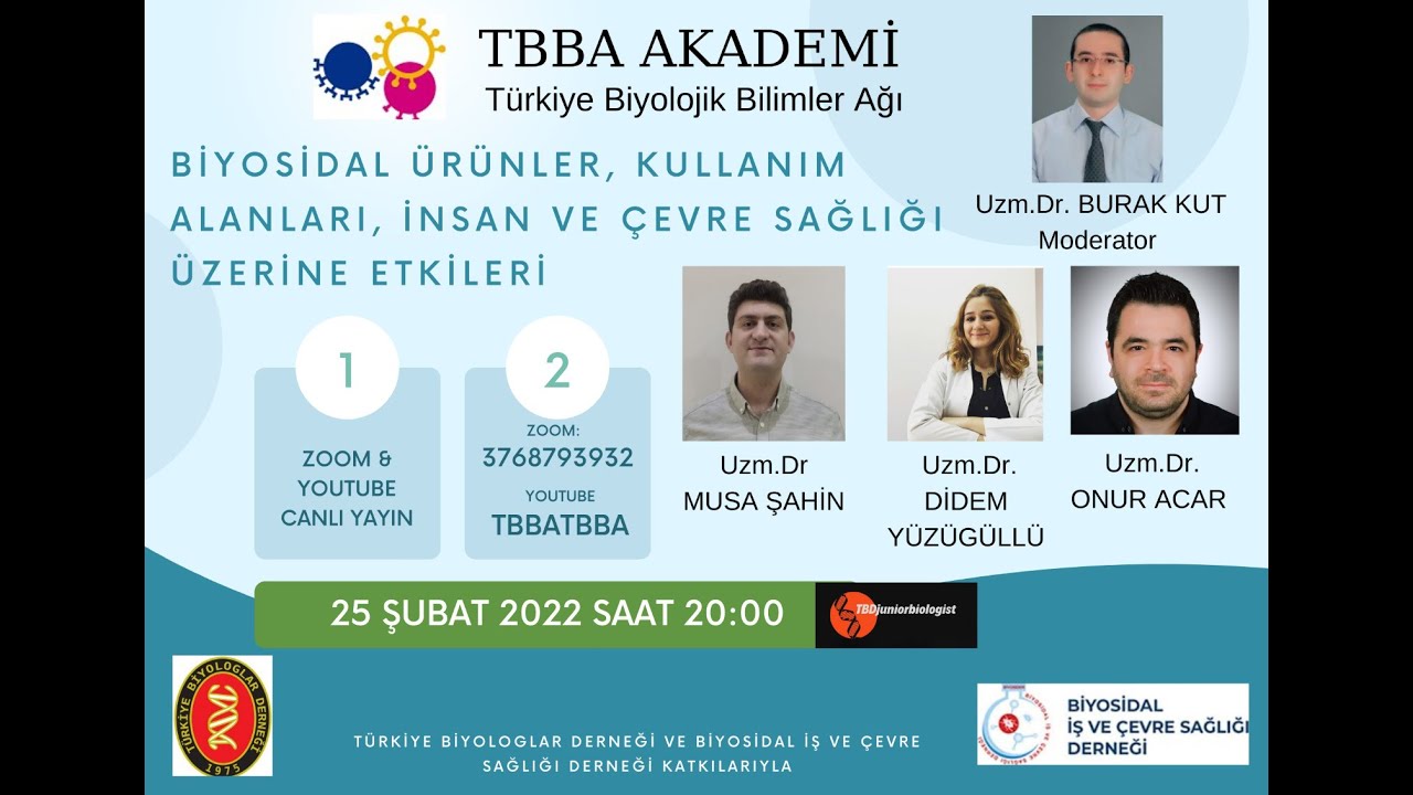 25.02.2022- BİYOSİDAL ÜRÜNLER,  KULLANIM ALANLARI, İNSAN VE ÇEVRE SAĞLIĞI ÜZERİNE ETKİLERİ