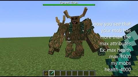 Mcreator Tutorial: custom mob attributes over max Mcreator sets