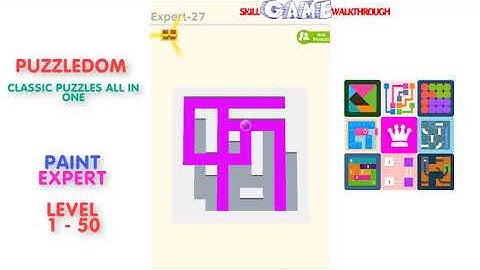 Puzzledom - Paint EXPERT Level 1 - 50 - Walkthrough