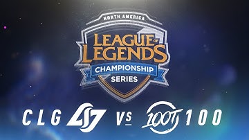 CLG vs. 100 - Week 1 Day 2 | NA LCS Spring Split | Counter Logic Gaming  vs. 100 Thieves (2018)