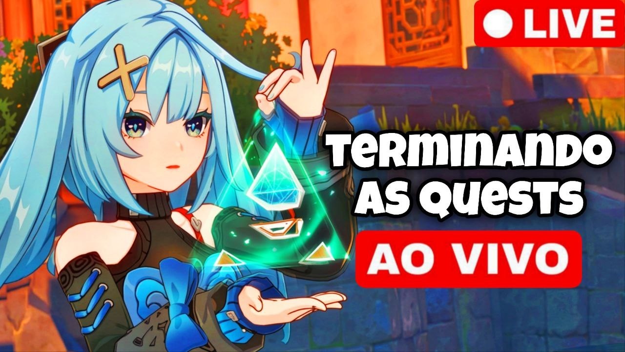 terminando as QUESTS da história do genshin - farmando e conversando