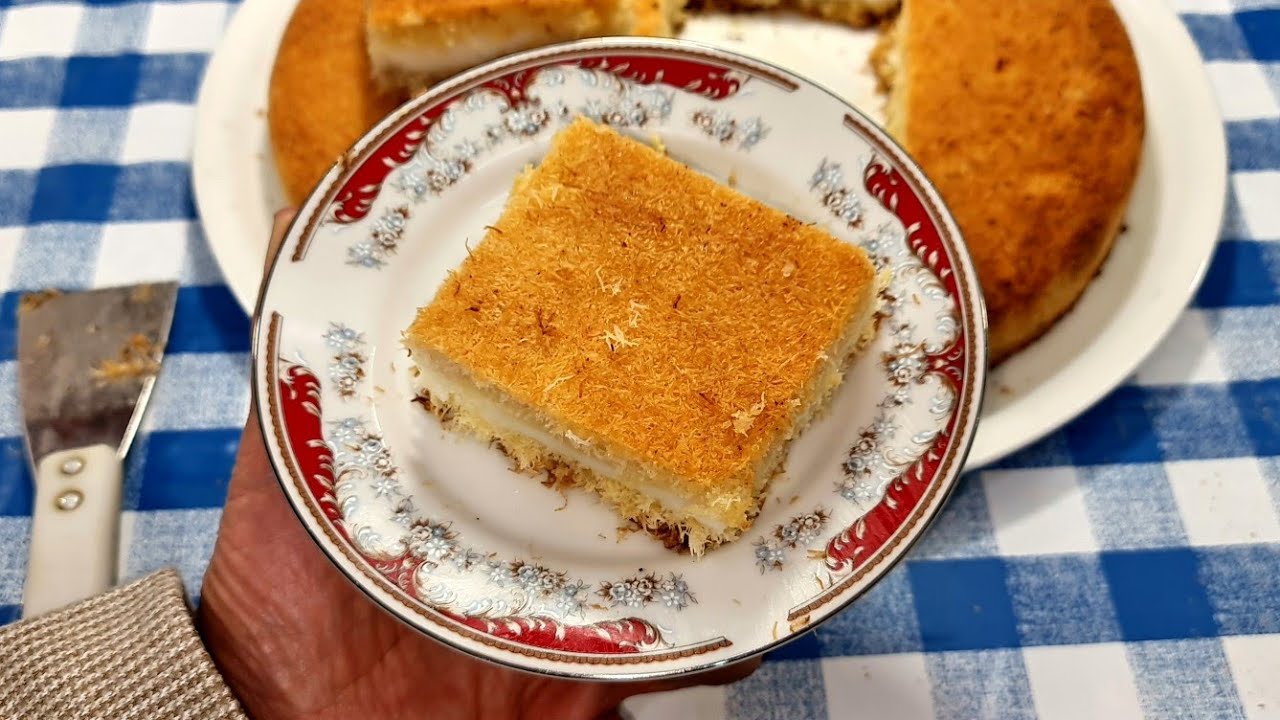 سر اللون الدهبي ⁉️ للكنافة بالقشطة وازاى ترضى كل الازواق#كنافة