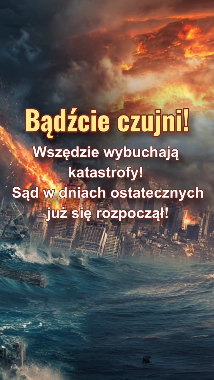 Bądźcie czujni! Wszędzie wybuchają katastrofy! Sąd w dniach ostatecznych już się rozpoczął!