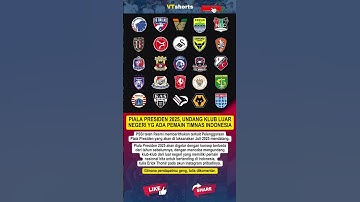 Piala Presiden 2025 akan mengundang Klub dari Pemain Timnas Indonesia #beritatimnas