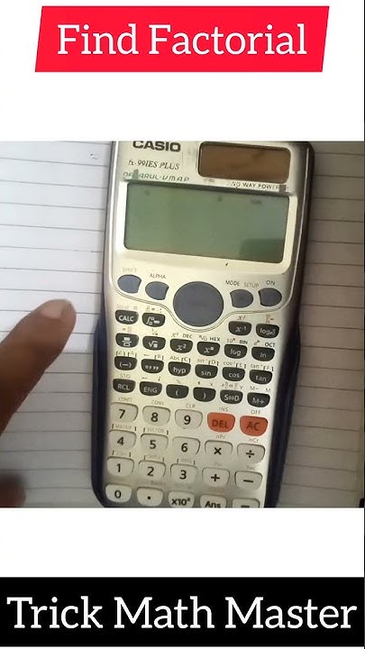 How to find factorial of a number using calculator #shorts #maths # ...