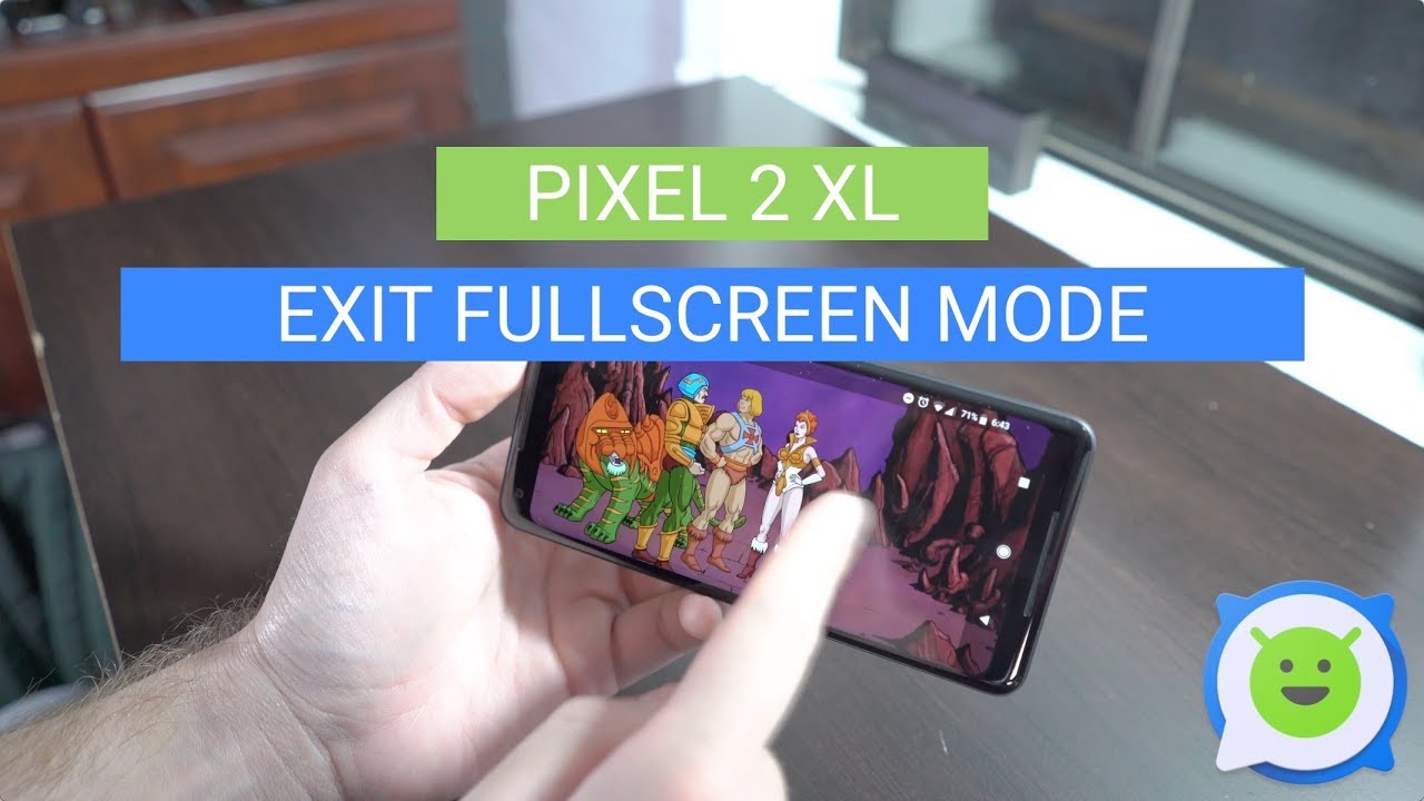 How to make my game go full screen on android? (Google Pixel XL 2