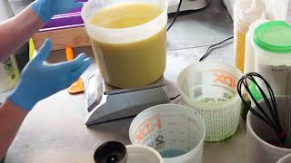 Coconut Milk Cold Process Soap Making and cutting | Morning Raindrops | Midwest Fragrance Company