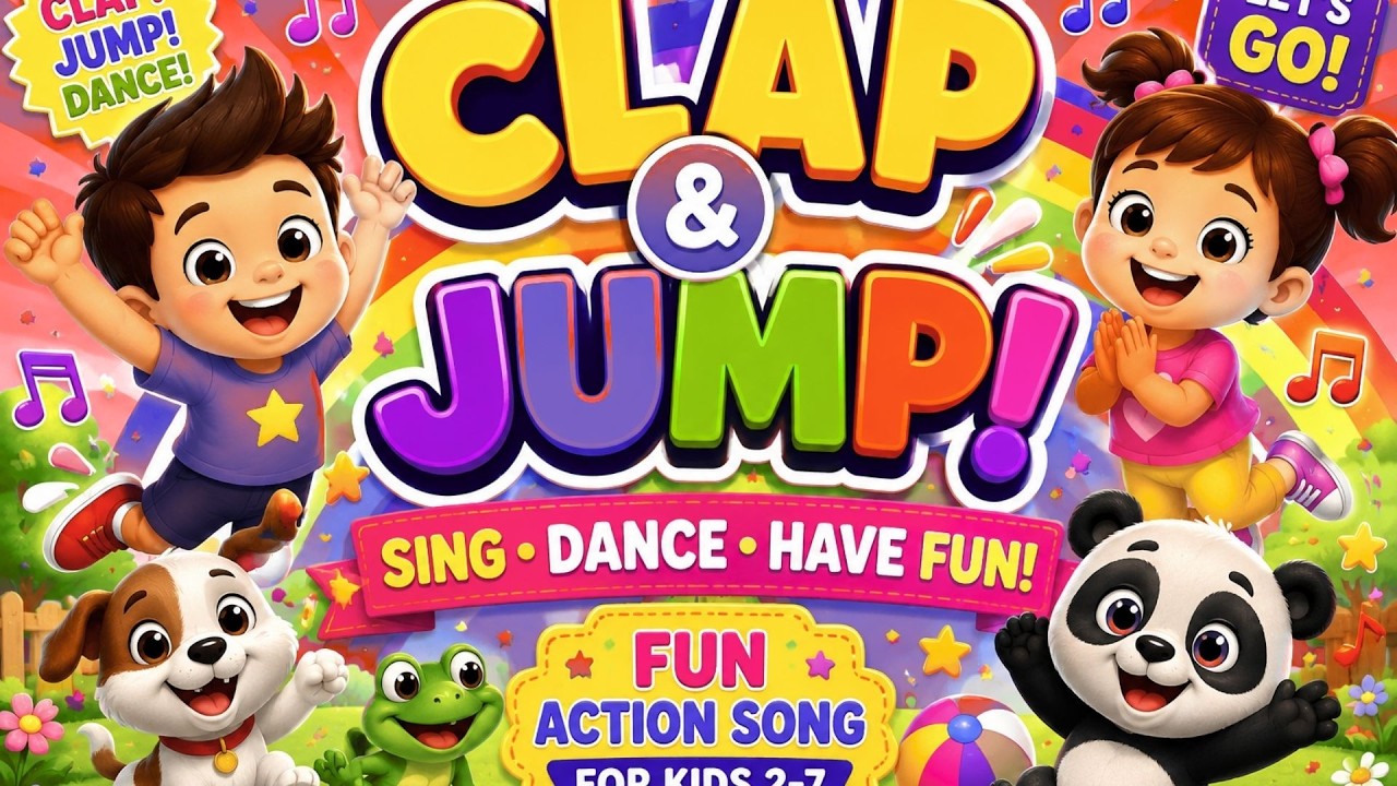 キッズ・ファミリー JUNP BOUNCE DANCE HAPPY TV JUNP AND SING Clap and Jump Fun Song - YouTube