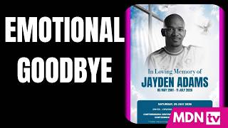 BREAKING: JAYDEN ADAMS' COFFIN ARRIVES AS HEARTBROKEN MOURNERS FILL STELLENBOSCH