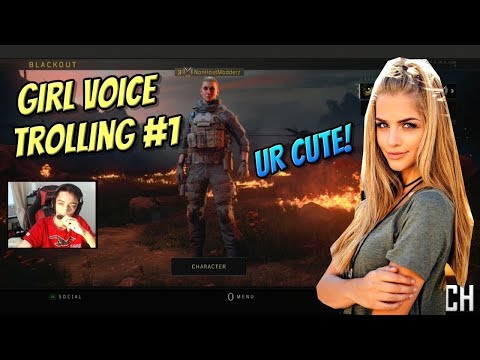 GIRL VOICE TROLLING ON BLACK OPS 4 BLACKOUT BATTLE ROYALE *HILARIOUS REACTION*