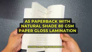 A5 Paperback Book Printing India | 80 GSM Natural Shade Paper With Gloss Lamination