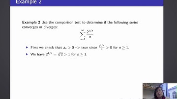 Calculus II, Lecture 22, V3  Comparison Test Ex 2