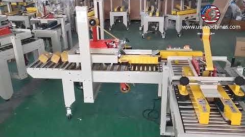 Small size carton box H type automatic tape sealing packing machine box edge taping machine