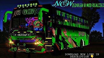 NEW zedvega V1 Mod Realised For Bussid,  JAIGURU ജിന്ന്  Tourist Bus Full DJ & Top Lights,Download 👇