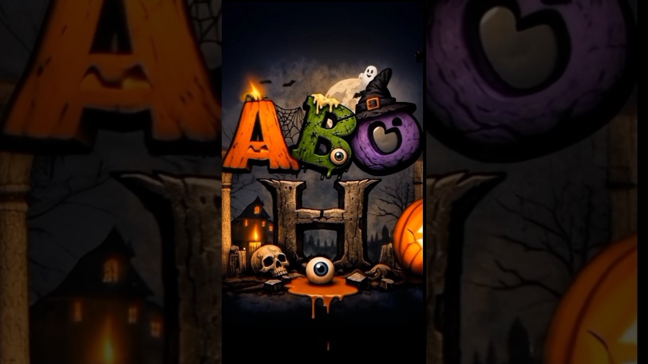 ABC Halloween Song 🎃 | A to Z Spooky Alphabet 