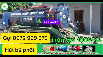 Hút Bể Phốt Thành Phố Hưng Yên 0972 999 373 Trọn Gói ❤️【Từ 100.000 đ/Xe】BH 10 Năm