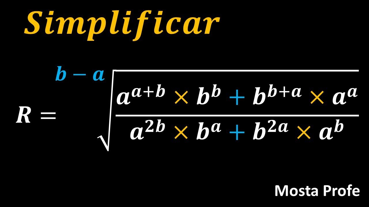 Simplificar radicales con cocientes de potencias