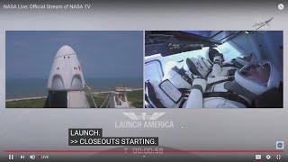 WATCH: Liftoff! NASA, SpaceX launch Falcon 9 Crew Dragon and astronauts into space