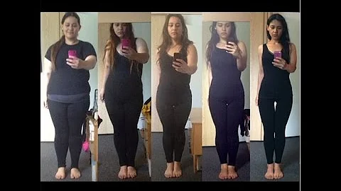 Antes y Despues de bajar de peso/Before and after ...