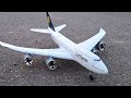 Custom RC Lufthansa Boeing 747-8i evening flight 