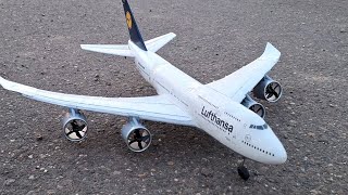 Custom RC Lufthansa Boeing 747-8i evening flight 