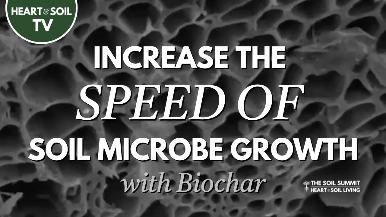 Increase the SPEED of SOIL Microbe Growth with Biochar #soilhealth