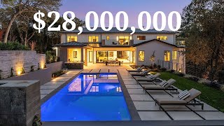 New architectural home in Atherton with resort-like spaces listed for $28,000,000 From Luxury Houses