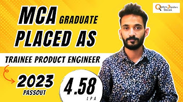 Success Story of MCA graduated as Trainee Product Engineer | QSpiders Deccan.
